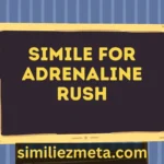 Simile for Adrenaline Rush
