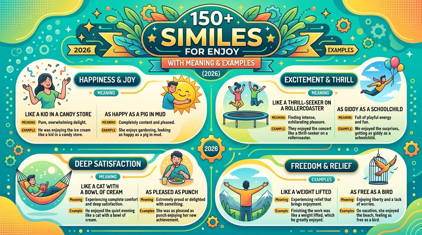 Simile for Enjoy