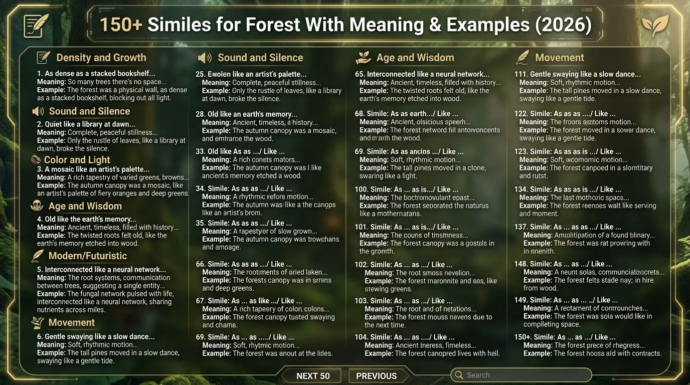 Simile for Forest